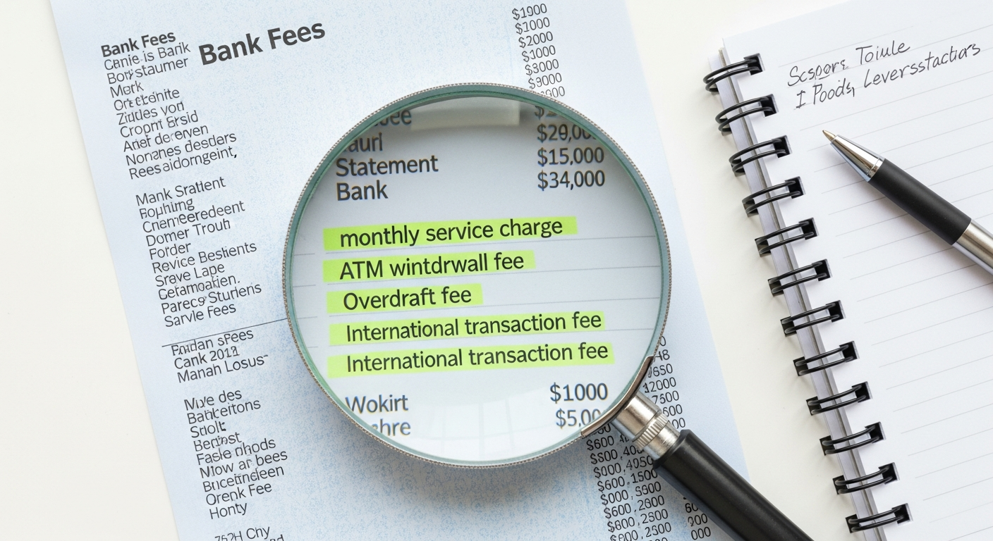 How to Negotiate Bank Fees and Get Them Waived: A person preparing documents to discuss bank fees.