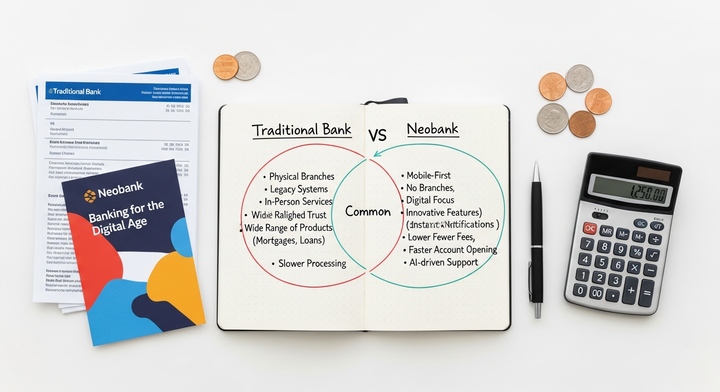 Neobank Vs Traditional Bank Comparison