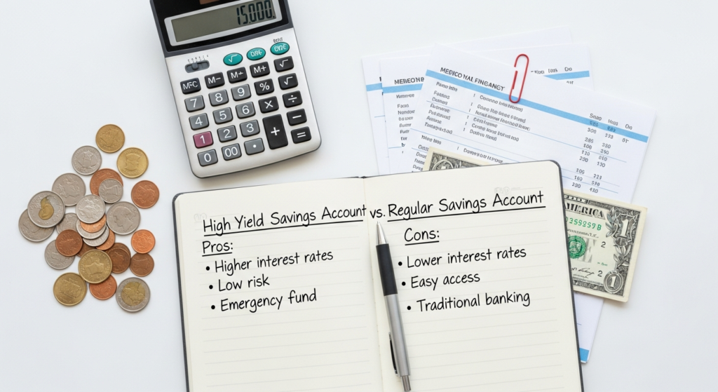 high yield savings account vs regular savings account