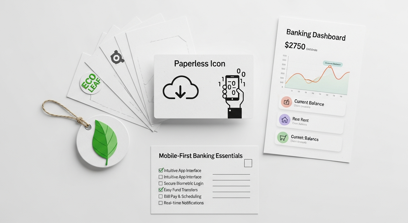 Digital banking interface for eco-friendly paperless transactions by 2026