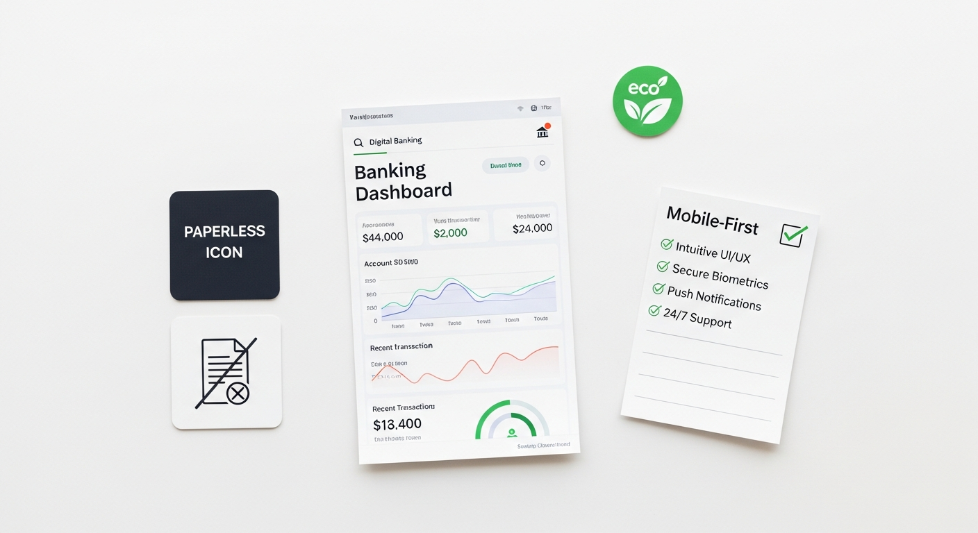 how paperless banking saves money time