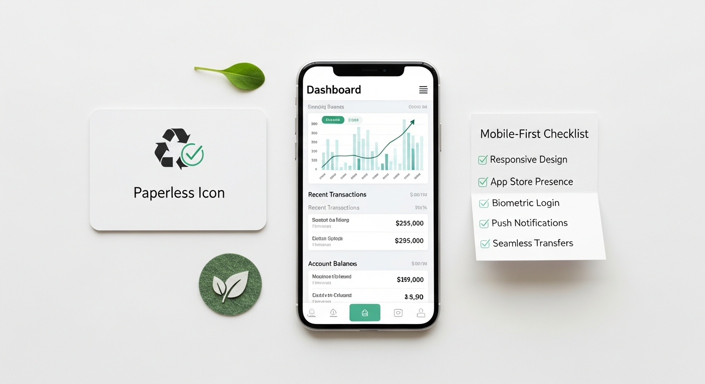how paperless banking saves money time