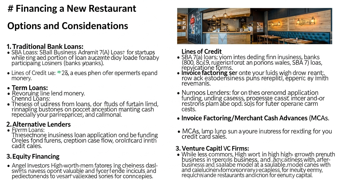 How To Finance A New Restaurant