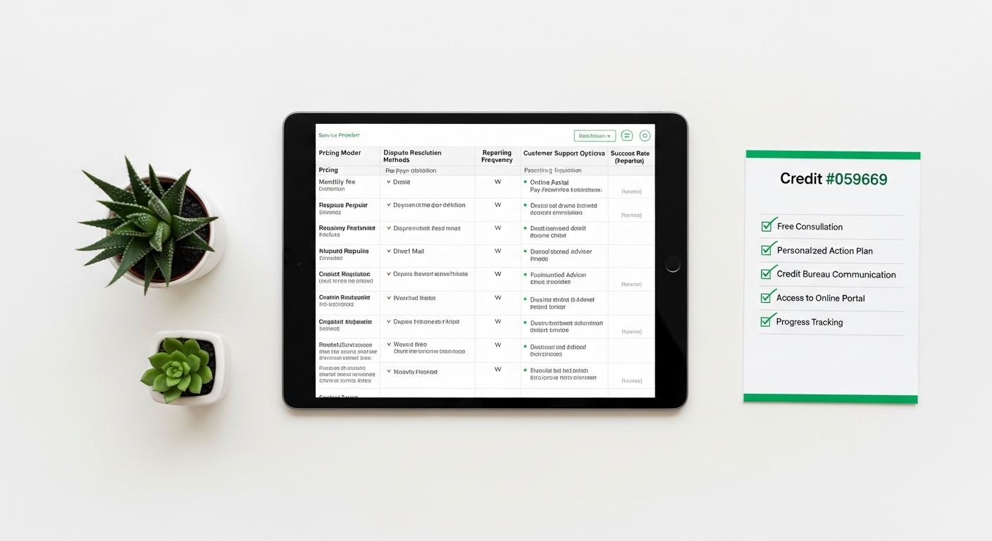 Step-by-step flowchart illustrating the credit repair process